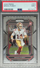 2022 Panini Prizm Football, Brock Purdy, #353, PSA 9