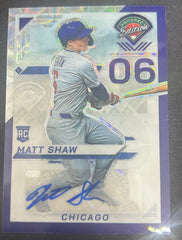 2025 Panini Prospect Edition Matt Shaw Autograph
