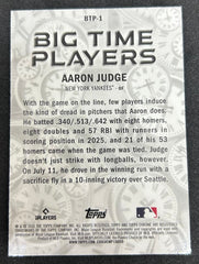 2025 Topps Chrome Aaron Judge Big Time Players