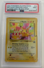 2021 Pokemon Celebrations Birthday Pikachu PSA 9