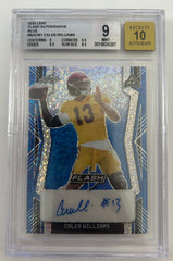2022 Leaf Flash Autographs Caleb Williams Blue