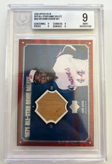 2001 Upper Deck All Star Game Salute Hank Aaron Bat
