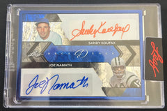 2024 Leaf DecaDence Dual Autograph Sandy Koufax & Joe Namath