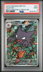 2025 Pokemon Mep En-Me Black Star Promo Haunter Mega Gengar Ex Mega Bd PSA 9 #027