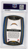 2020 Panini Select Justin Herbert #244 Die-Cut Orange Prizm PSA 9 MINT