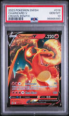 2023 Pokemon Sword And Shield Crown Zenith Charizard V Crown Zenith PSA 10 #018