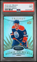 2014 Upper Deck Trilogy Leon Draisaitl Radiant Green PSA 9 #131