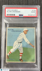 1933 Goudey Alvin Crowder #122 PSA 2