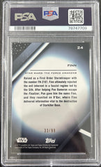 2022 Topps Chrome Black Star Wars Finn #24 PSA 10