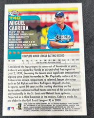 2000 Topps Chrome Traded Miguel Cabrera #T40