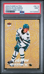 2024 Upper Deck Fleer Ultra Medallions Macklin Celebrini Medallions GOLD PSA 9