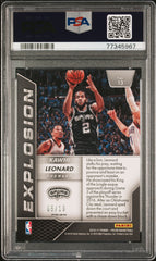 2016 Panini Prizm Explosion Kawhi Leonard #13 Gold PSA 9
