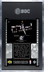 2002 Upper Deck Michael Jordan #J3 MJ The Comeback SGC 9