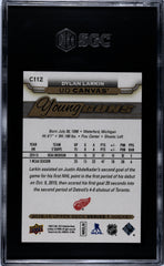2015 Upper Deck Dylan Larkin #C112 Canvas SGC 10