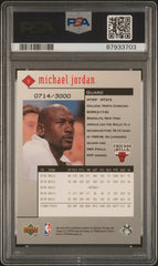 1998 Upper Deck Black Diamond Michael Jordan #11 Double PSA 8