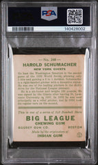 1933 Goudey Harold Schumacher #240 PSA 3
