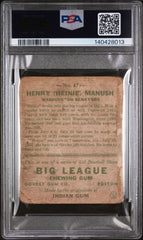 1933 Goudey Heinie Manush #47 PSA 1
