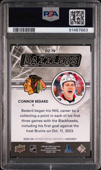 2023 Upper Deck Dazzlers Connor Bedard #DZ79 Orange PSA 10