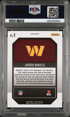 2024 Panini Prizm Emergent Jayden Daniels #2 Green Wave PSA 9