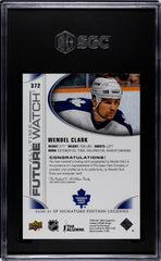2020 Upper Deck SP Signature Ed. Legends Wendel Clark #372 All Time Future Watch Autograph SGC 9