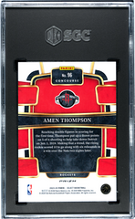2023 Panini Select Amen Thompson #96 Red Cracked Ice Prizm SGC 10
