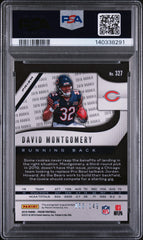 2019 Panini Prizm David Montgomery #327 Autograph Red Wave PSA 9