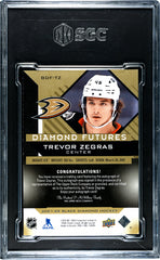 2021 Upper Deck Black Diamond Trevor Zegras #BDF-TZ Futures Autograph SGC 9.5