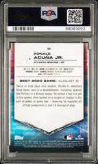2021 Bowman's Best Ronald Acuna JR. #52 Red Lava Refractor PSA 9