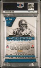 2014 Panini Spectra Matthew Stafford #24 Gold Prizm PSA 8
