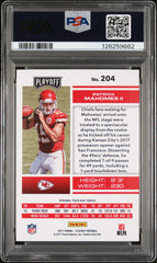 2017 Panini Playoff Patrick Mahomes II #204 PSA 9