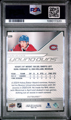 2024 Upper Deck Lane Hutson #229 Outburst PSA 10