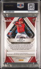 2018 Panini Chronicles Spectra Mike Trout #34 Neon Pink PSA 10