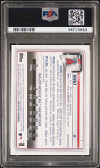2020 Bowman Mike Trout #1 Sky Blue PSA 10