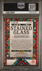 2022-23 Panini Prizm Draft Picks Stained Glass Oscar Robertson #SGOR PSA 9