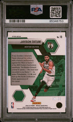 2022 Panini Mosaic Montage Jayson Tatum #18 Purple PSA 10