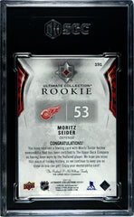 2021 Upper Deck Ultimate Collection Moritz Seider #191 Rookie Jersey SGC 9