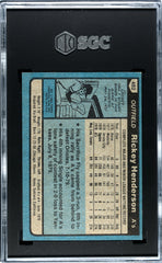 1980 Topps Rickey Henderson #482 SGC 7