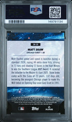 2025 Topps Cosmic Chrome Stella Nova Matt Shaw #20 Black Eclipse 09/10 PSA 10