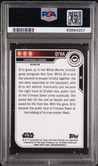 2023 Topps Chrome Star Wars Qi'ra #22 PSA 10