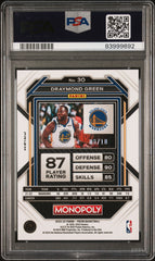2022 Panini Prizm Monopoly Draymond Green #30 Neon Green PSA 10