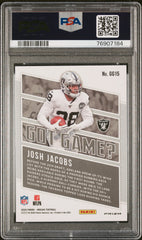 2020 Panini Mosaic Got Game? Josh Jacobs #GG15 Green PSA 10