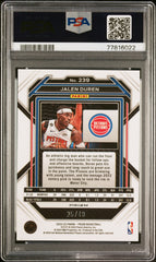 2022 Panini Prizm Jalen Duren #239 Orange PSA 9