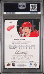 2021-2022 Upper Deck Moritz Seider #469 PSA 9