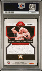 2022 Panini Prizm WWE Steve Austin #192 Orange PSA 10