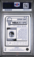 2023 Panini NBA Hoops Stephen Curry #35 Blue Explosion 12/58 PSA 9