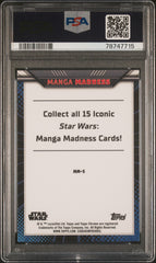 2023 Topps Chrome Star Wars Manga Madness Leia Han Luke Vader #MM5 PSA 10