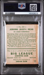 1933 Goudey Dizzy Dean #223 MC PSA 3