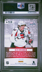 2013 Panini Select Fire On Ice Stars Alex Ovechkin #FS-39 Green Prizm PSA 10