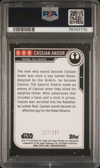 2023 Topps Chrome Star Wars Cassian Andor #1 PSA 5