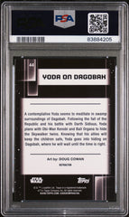 2021 Topps Chrome Star Wars Galaxy Yoda On Dagobah #44 PSA 9